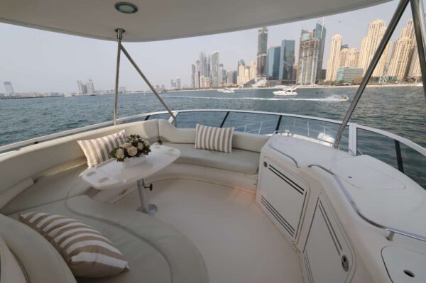 "Exclusive private yacht ready for sailing in Dubai Marina"